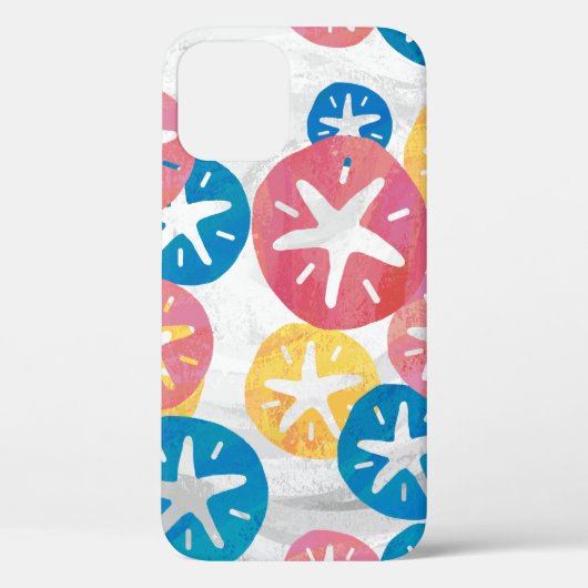 Sand Dollar Yellow Blue Pattern Case-Mate iPho Case-Mate iPhone Hülle (Rückseite)
