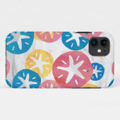 Sand Dollar Yellow Blue Pattern Case-Mate iPhone Hülle (Rückseite (Horizontal))