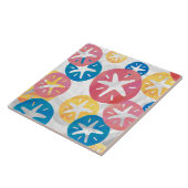 Sand Dollar Yellow Blue Pattern Fliese (Seite)