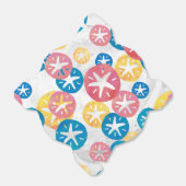 Sand Dollar Yellow Blue Pattern Geschenkschachtel (Ungefaltet)