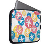 Sand Dollar Yellow Blue Pattern Laptopschutzhülle (Vorne Rechts)