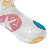 Sand Dollar Yellow Blue Pattern Schneidebrett (Ecke)