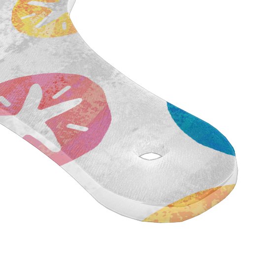 Sand Dollar Yellow Blue Pattern Schneidebrett (Ecke)