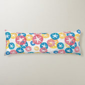 Sand Dollar Yellow Blue Pattern Seitenschläferkissen (Vorderseite)