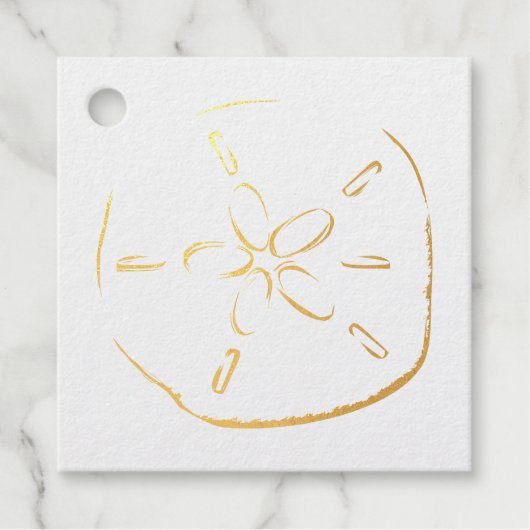 Sand Dollar Zeichnend Geschenkanhänger (Vorderseite)