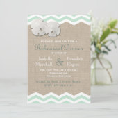 Sand Dollar & Zickzack Probe Abendessen Einladung (Stehend Vorderseite)