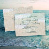 Sand Dollars Beach Hochzeit Einladung Postkarte