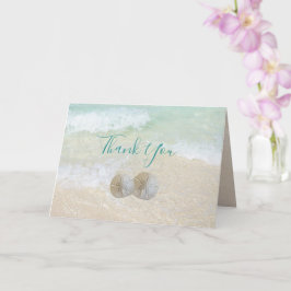 Sand Dollars Beach Scene Hochzeit Vielen Dank Karte