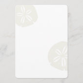Sand Dollars Blank Beach Wedding Fan Program Paper Programm (Vorderseite)
