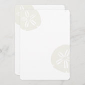Sand Dollars Blank Beach Wedding Fan Program Paper Programm (Vorne/Hinten)