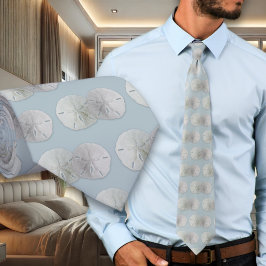 Sand Dollars Bräutigam Graublau Hochzeit Krawatte