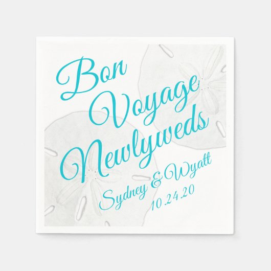 Sand Dollars Custom Wedfast Napkins Serviette (Vorderseite)