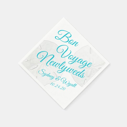 Sand Dollars Custom Wedfast Napkins Serviette (Ecke)