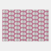Sand Dollars Mauve Pink Gemustert Geschenkpapier Set (Vorderseite 3)