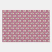 Sand Dollars Mauve Pink Gemustert Geschenkpapier Set (Vorderseite)