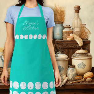Sand Dollars Personalisierte Türkise Küche Apron Schürze