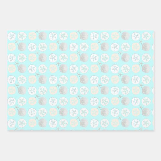 Sand Dollars Shades of Blue Geschenkpapier Set (Vorderseite 2)