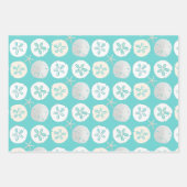 Sand Dollars Shades of Blue Geschenkpapier Set (Vorderseite)
