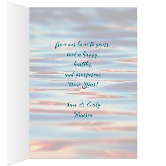 Sand Dollars Starfish Beach Weihnachtskarten (Innen (Rechts))