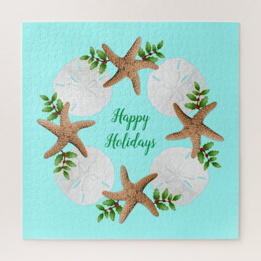Sand Dollars Starfish Weihnachtspuzzle Puzzle (Vertikal)