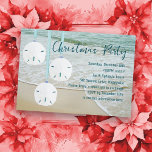 Sand Dollars Weihnachts Party Beach Thema Einladung<br><div class="desc">Sand Dollar-Ornamente,  Strand Thema Weihnachten Party Einladung. Passen Sie die modernen Schriftart über einen Rand des Meeresbildes an.</div>