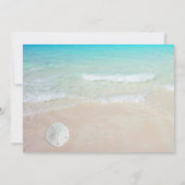 Sand Dollars Weihnachts Party Beach Thema Einladung (Rückseite)