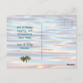 Sand Dollars Weihnachtskarten Postkarte (Rückseite)