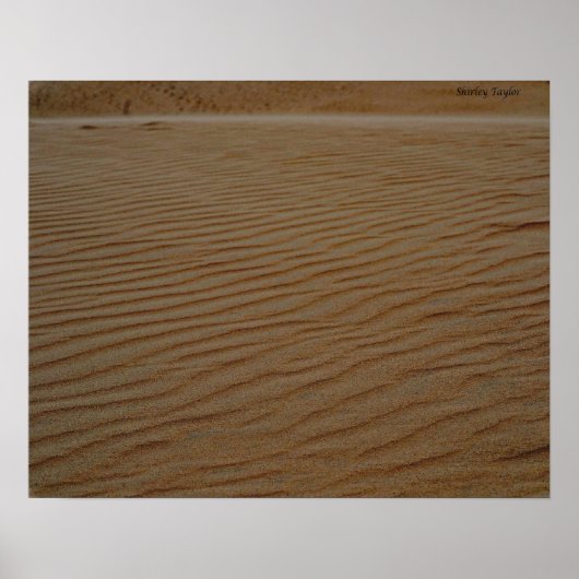 Sand Dune-Abstrakt von Shirley Taylor Poster (Vorne)