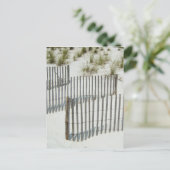 Sand Dune Fence Postkarte (Stehend Vorderseite)