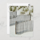 Sand Dune Fence Postkarte (Vorne/Hinten)