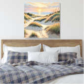 Sand Dune Footprints Leinwanddruck (Insitu (Schlafzimmer))