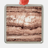 Sand Dune Granit, braun-braune Felsen Ornament Aus Metall (Vorne)