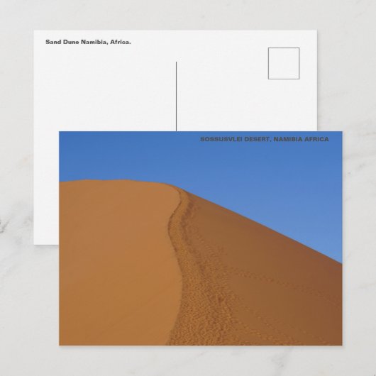 SAND DUNE NAMIBIA AFRIKA POSTKARTE (Vorne/Hinten)