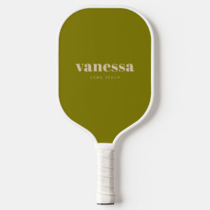 Sand-Düne Voll Minimal Modern Klassischer Name Pickleball Schläger