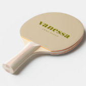 Sand-Dünen-Minimal-Modern-Klassik-Name Tischtennis Schläger (Vorderseite)