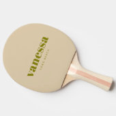Sand-Dünen-Minimal-Modern-Klassik-Name Tischtennis Schläger (Seitenansicht)