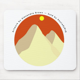 Sand Dunes Amongst Orange Sky Mousepad