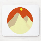 Sand Dunes Amongst Orange Sky Mousepad (Vorne)