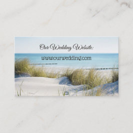 Sand Dunes and Beach Wedding Website Beipackkarte Begleitkarte