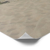 Sand Dunes Beach Wave Boat Foto Poster Printwerbun (Ecke)