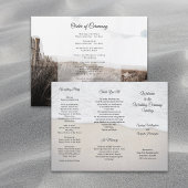 Sand Dunes Coastal Hochzeitsprogramm