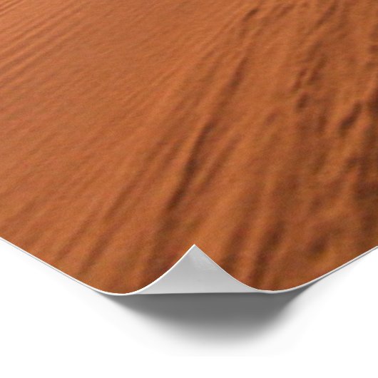 Sand Dunes in the Desert at Sunset Poster (Ecke)
