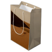 Sand Dunes Wüste Landschaft Mittlere Geschenktüte (Rückseite Schrägansicht)