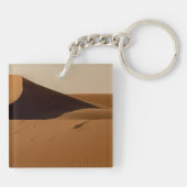 Sand Dunes Wüste Landschaft Schlüsselanhänger (Rückseite)