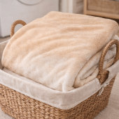 Sand Elfenbein Fade Fleece-Decke Fleecedecke