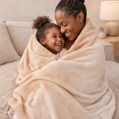 Sand Elfenbein Fade Fleece-Decke Fleecedecke