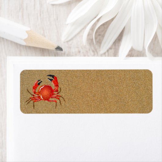 Sand Fiddler Crab Address Labels (Insitu)