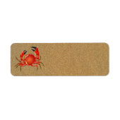 Sand Fiddler Crab Address Labels (Vorne)