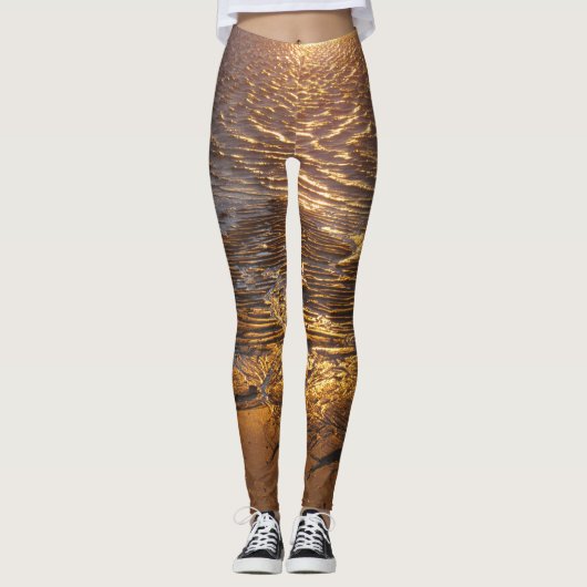 Sand Flats Sunset Reflection Leggings (Vorderseite)