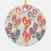 Sand-Flip-Flops, einzigartig Keramik Ornament (Vorne)